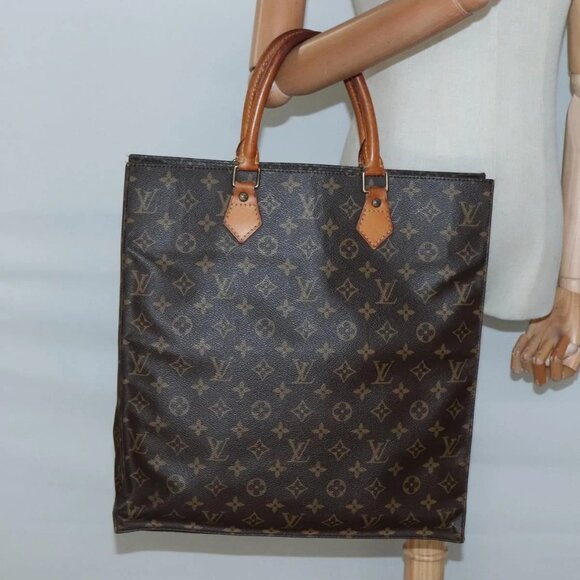 LOUIS VUITTON Monogram Sac Plat Hand Bag M51140 LV Auth 132679 - Picture 16 of 16